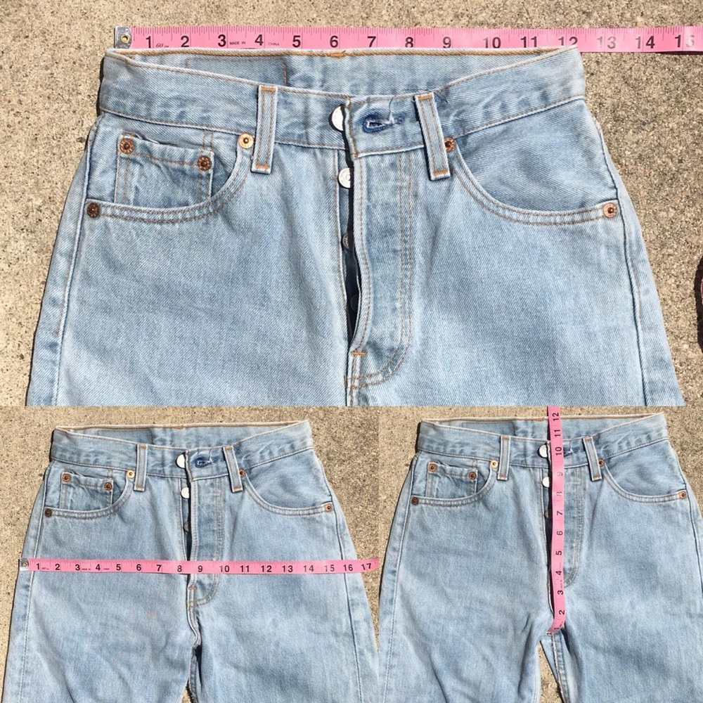 Vintage Levi’s 501 , light wash .